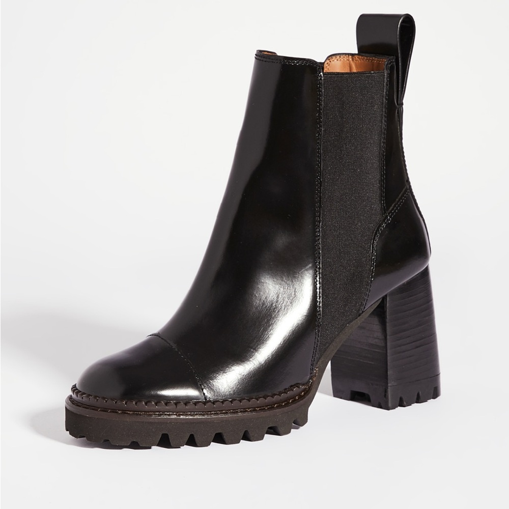 See By Chloe Black Heeled Boots New without box